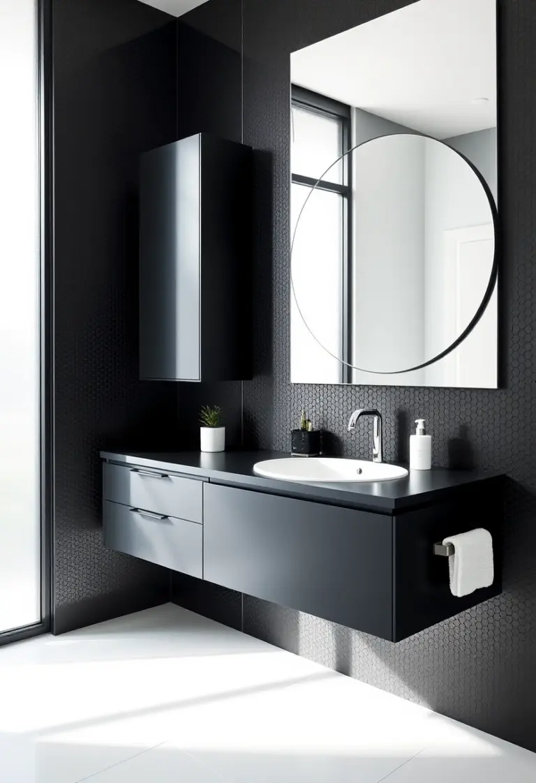 all black bathroom ideas 1