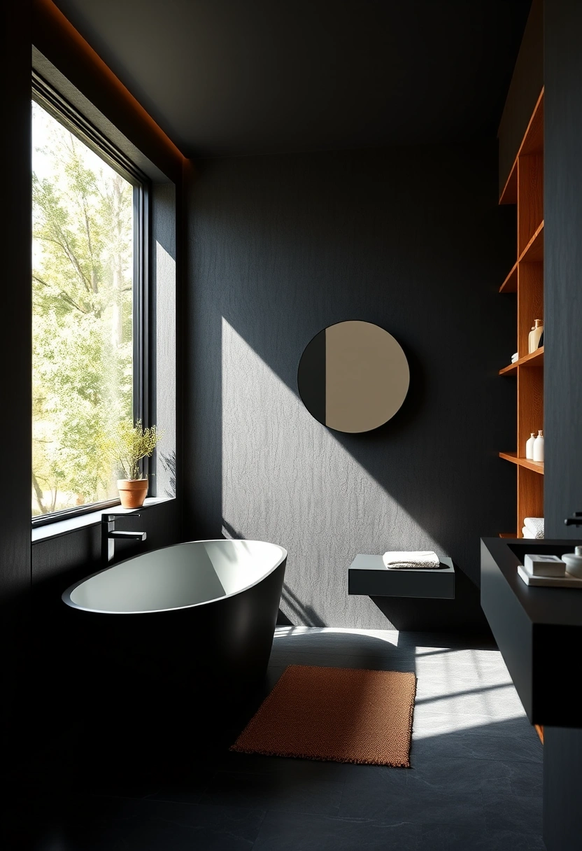 all black bathroom ideas 10