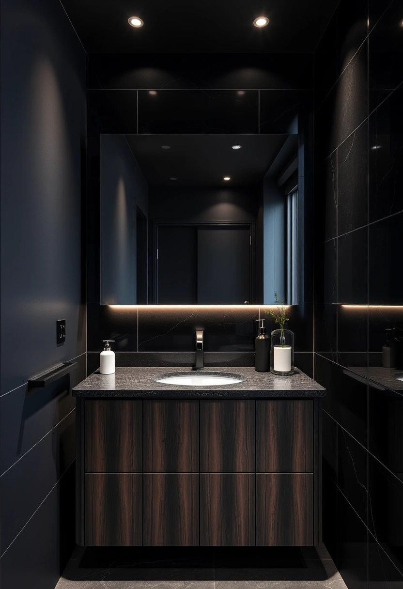 all black bathroom ideas 15