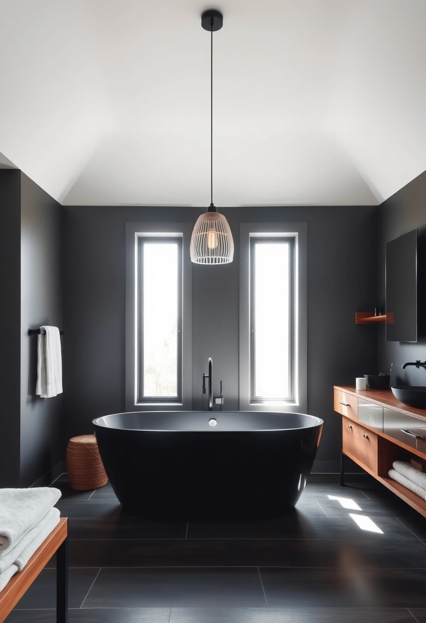 all black bathroom ideas 2