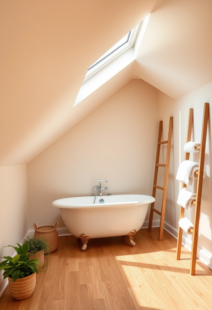 attic bathroom ideas slanted ceiling 1