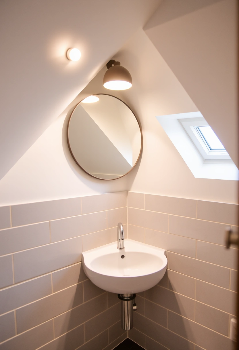 attic bathroom ideas slanted ceiling 11