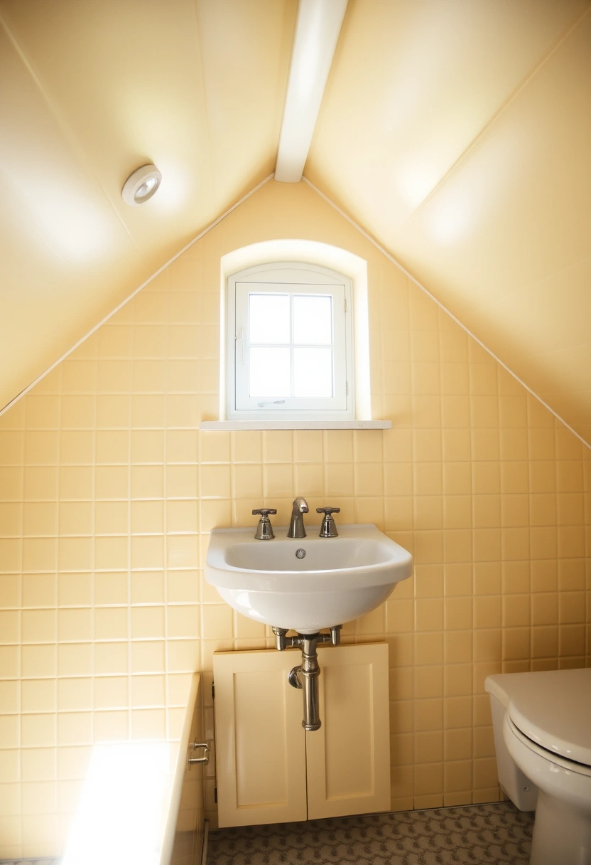 attic bathroom ideas slanted ceiling 12