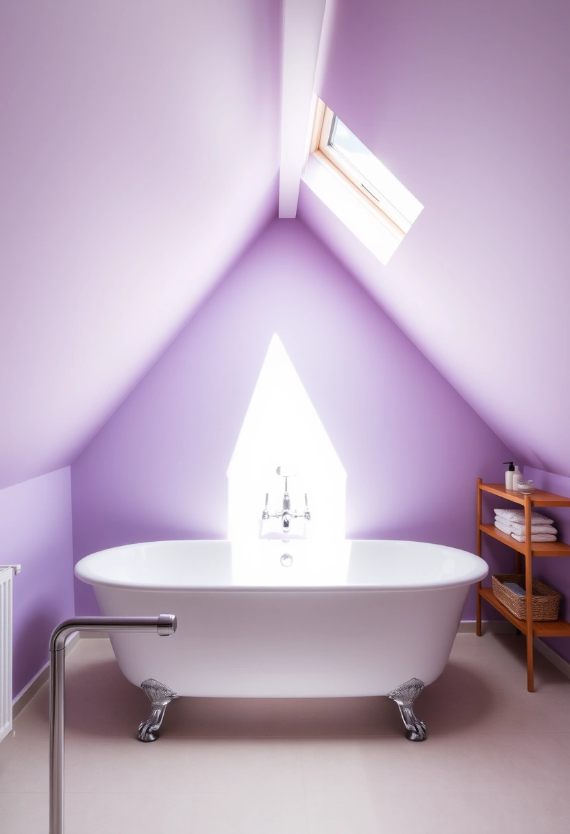 attic bathroom ideas slanted ceiling 15