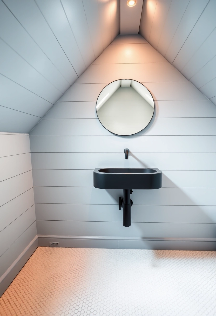 attic bathroom ideas slanted ceiling 2