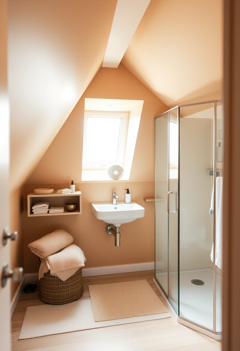 attic bathroom ideas slanted ceiling 20