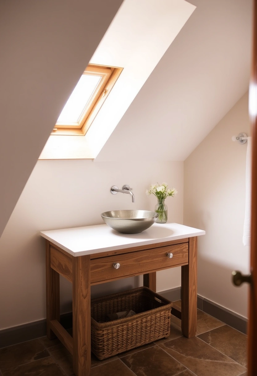 attic bathroom ideas slanted ceiling 3