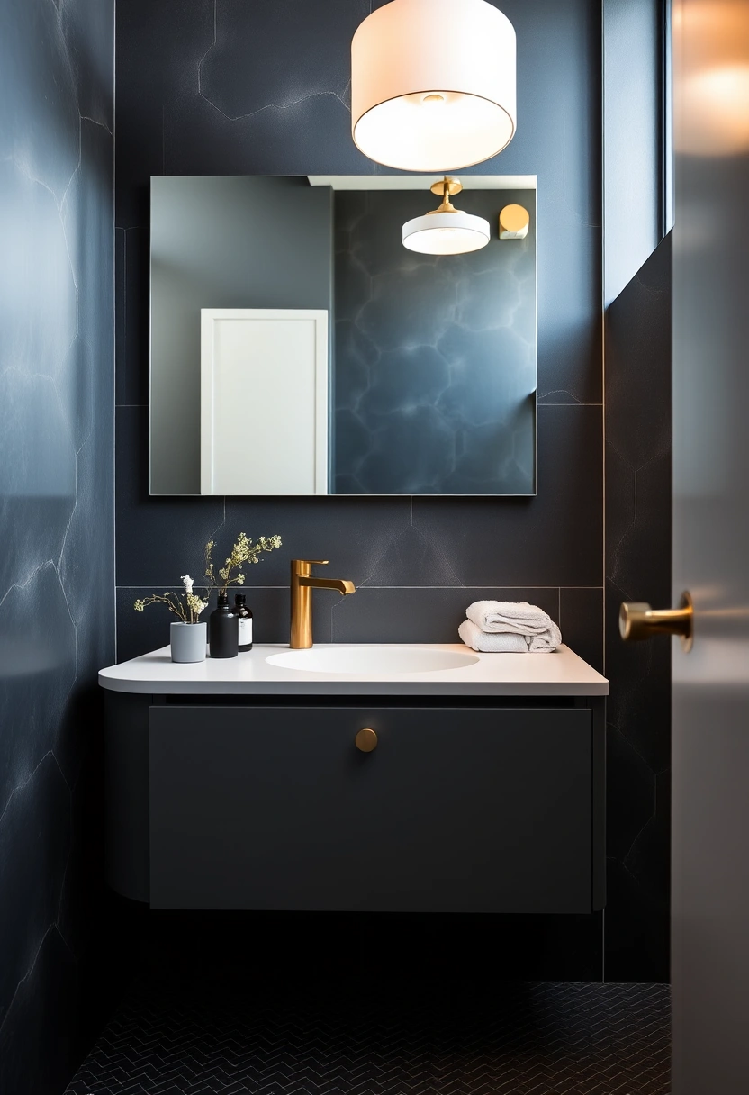 bathroom ideas dark 14