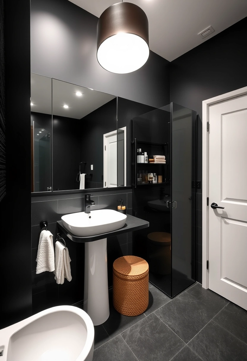 bathroom ideas dark 19