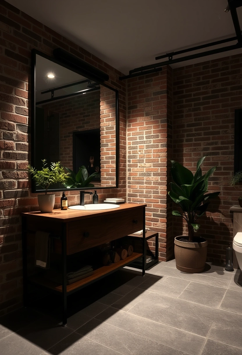 bathroom ideas dark 8