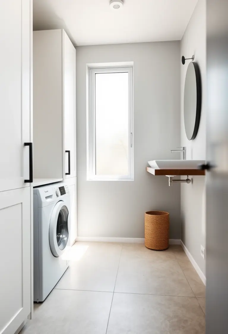 bathroom ideas with washing machine 1