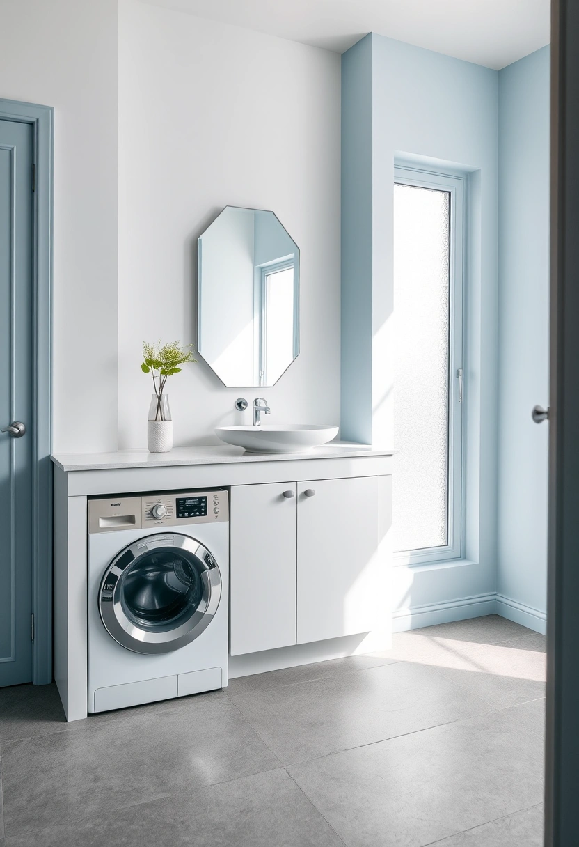 bathroom ideas with washing machine 11