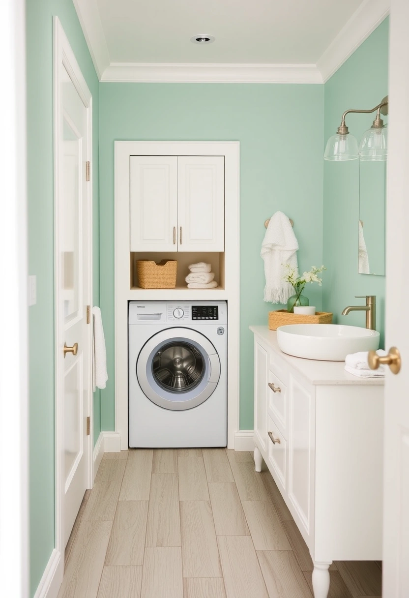 bathroom ideas with washing machine 14