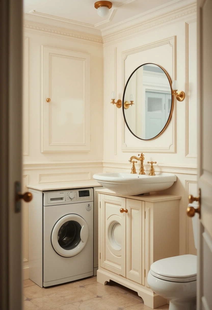 bathroom ideas with washing machine 15