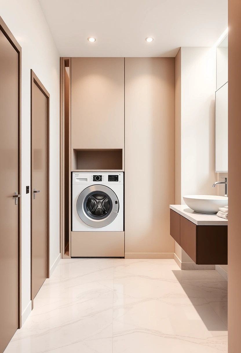 bathroom ideas with washing machine 20