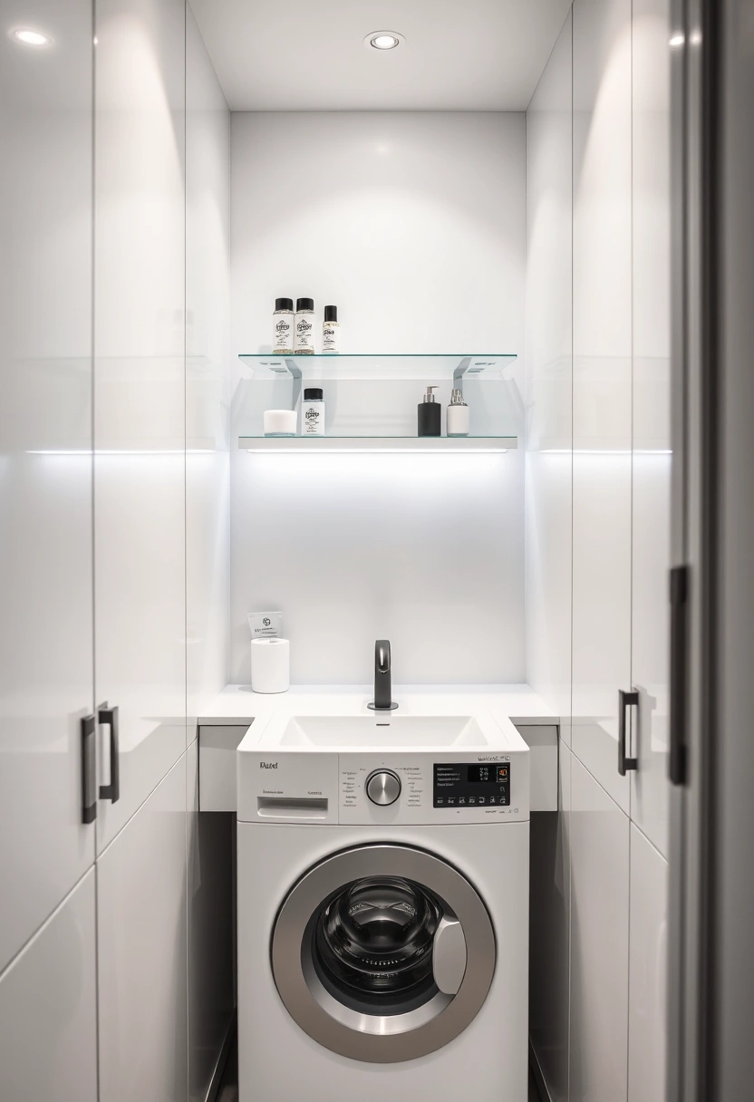 bathroom ideas with washing machine 8