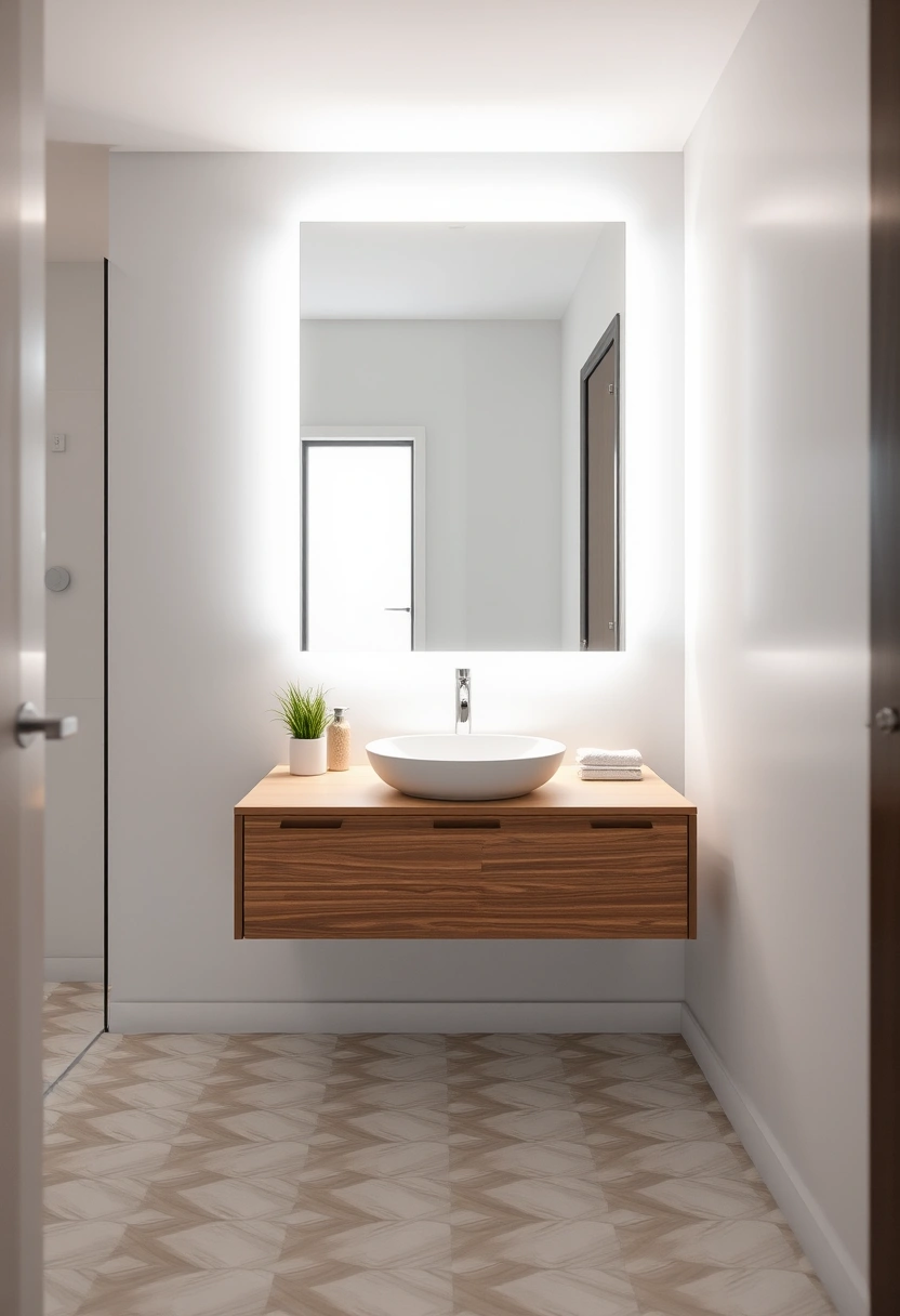 bathroom mirror and lighting ideas 11