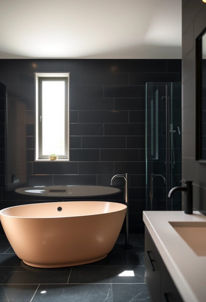 beige and black bathroom ideas 20