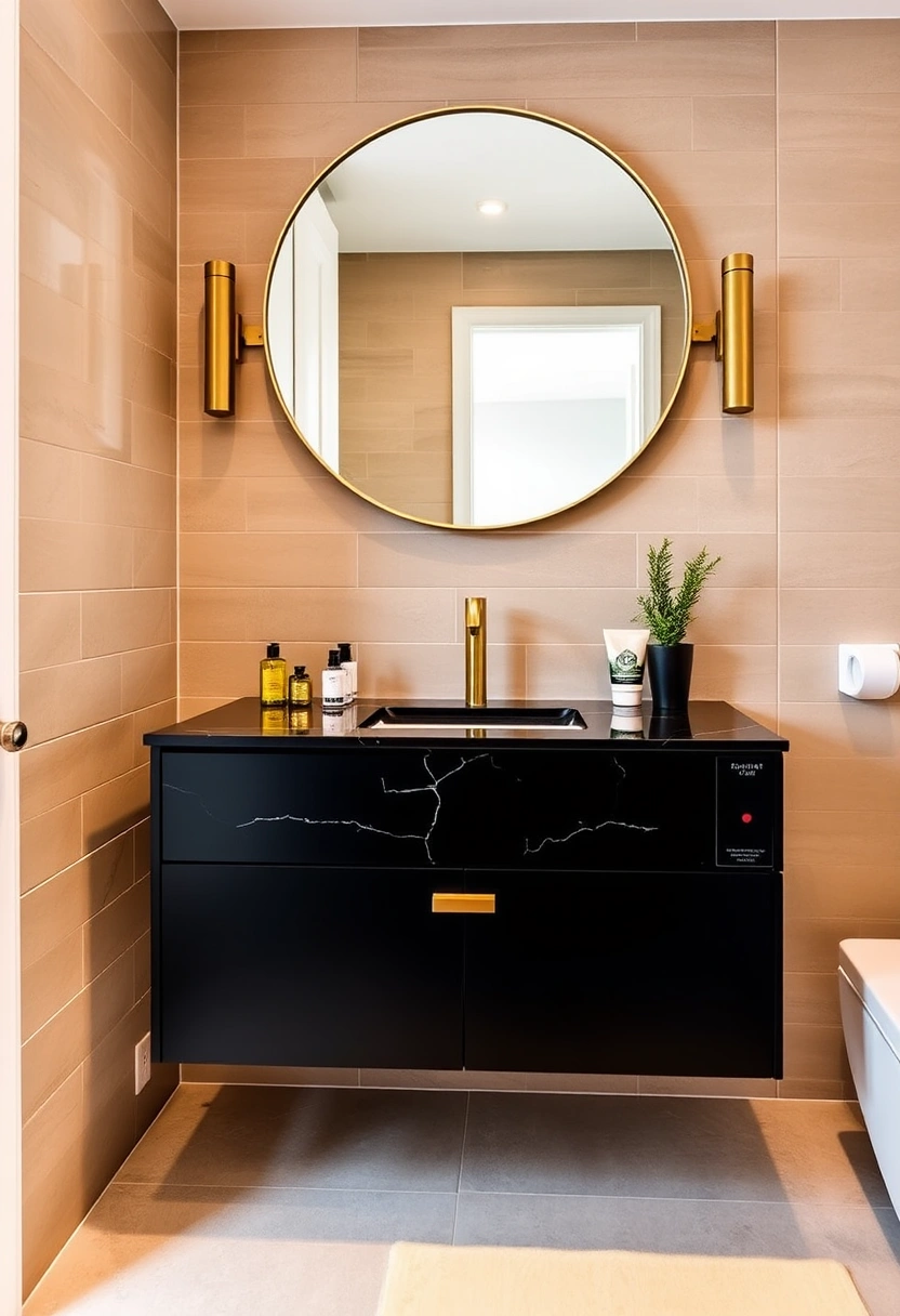 black and gold bathroom ideas 11