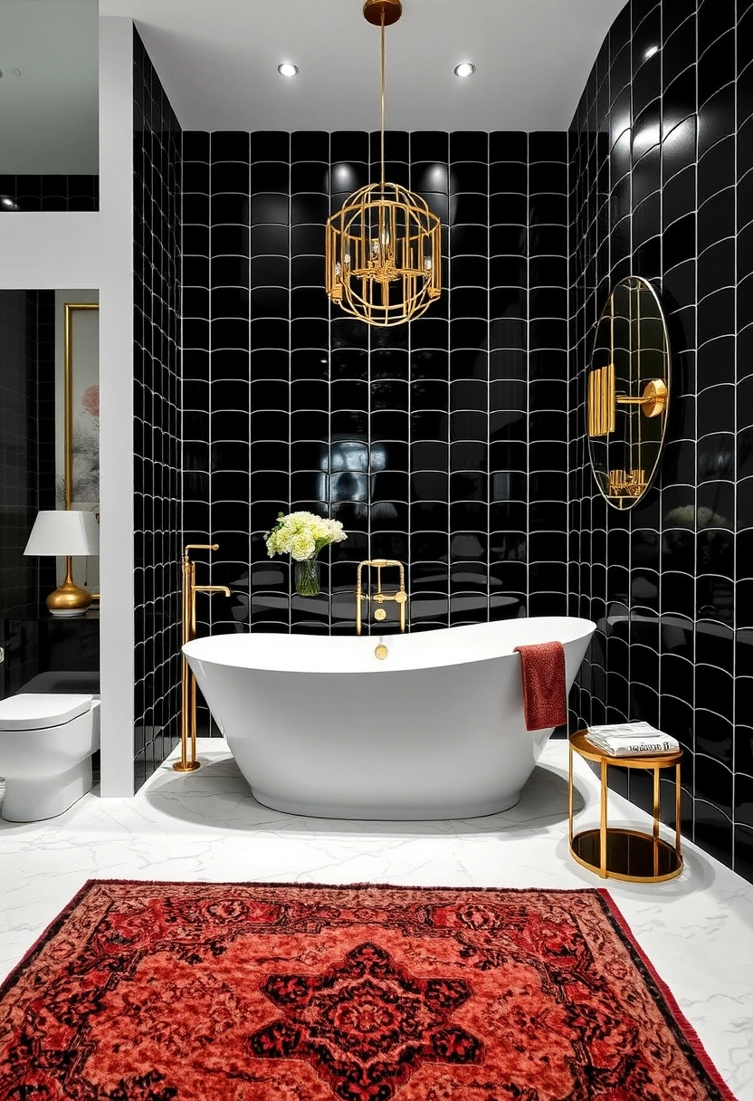 black and gold bathroom ideas 15