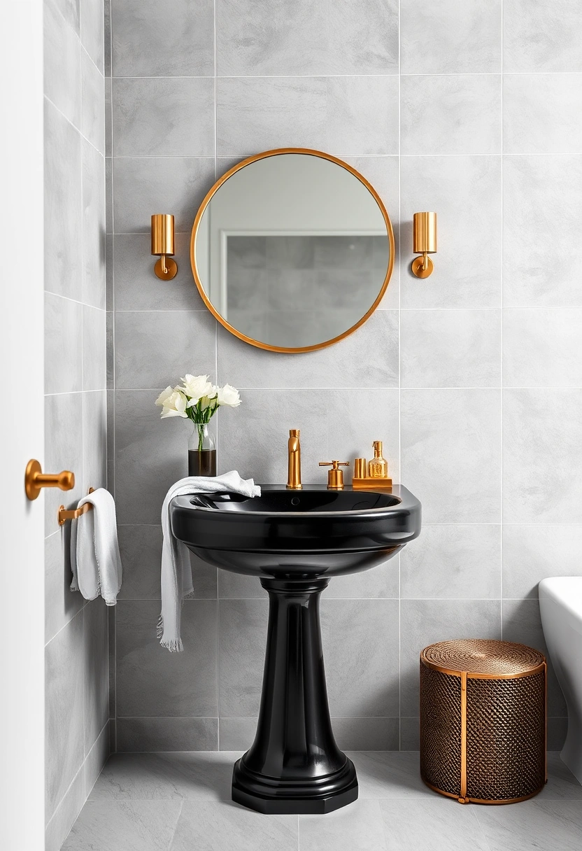 black and gold bathroom ideas 19