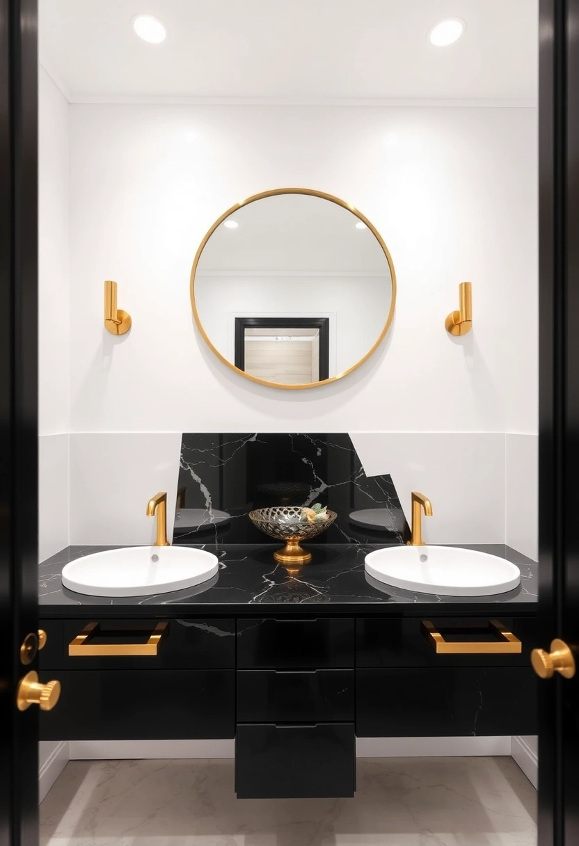 black and gold bathroom ideas 4