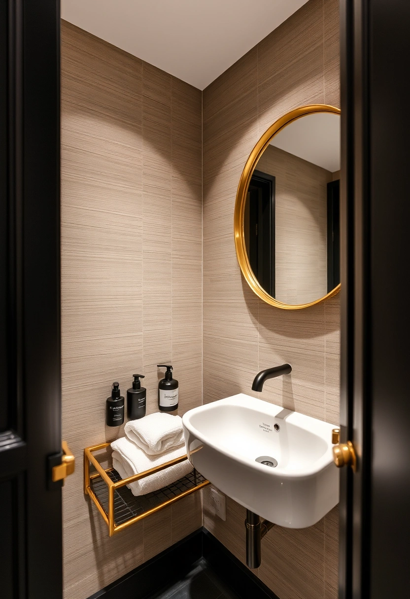 black and gold bathroom ideas 6