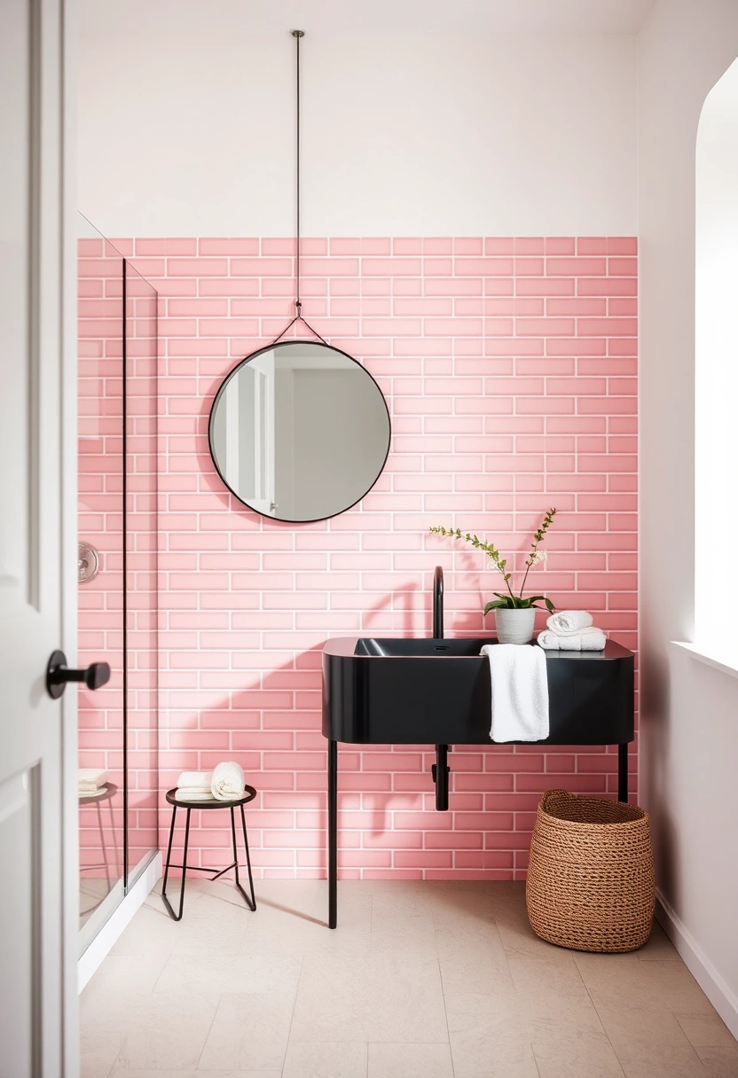 black and pink bathroom ideas 10