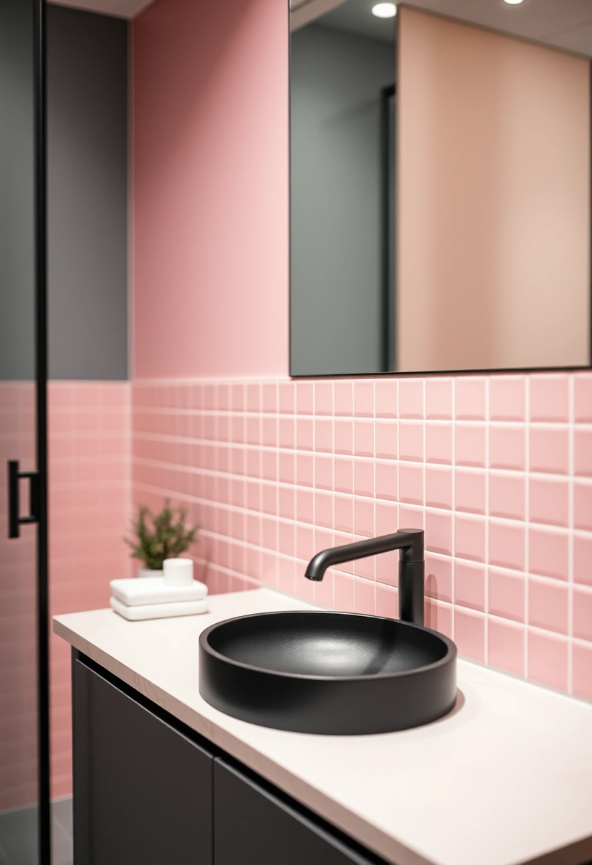 black and pink bathroom ideas 18