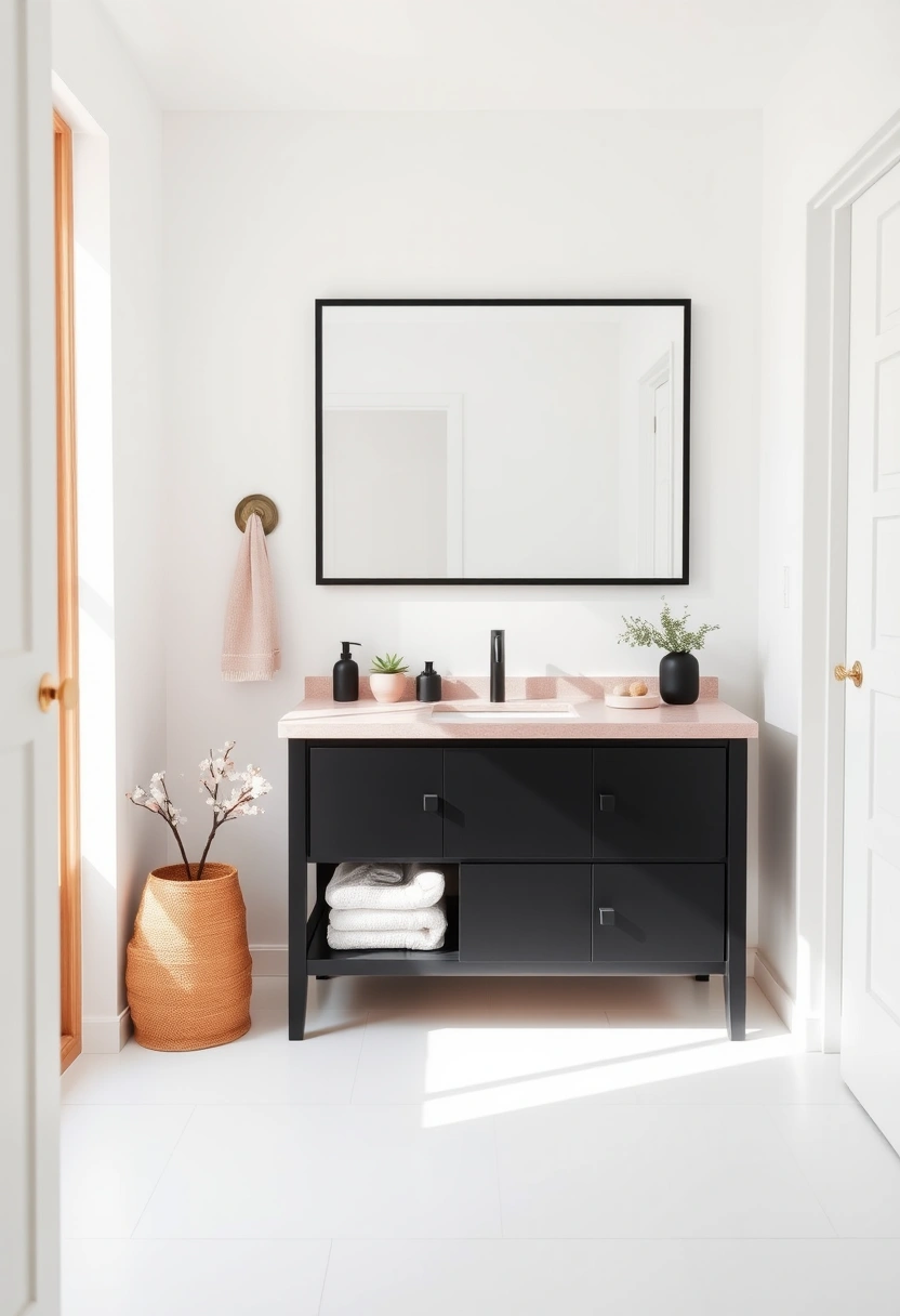 black and pink bathroom ideas 4