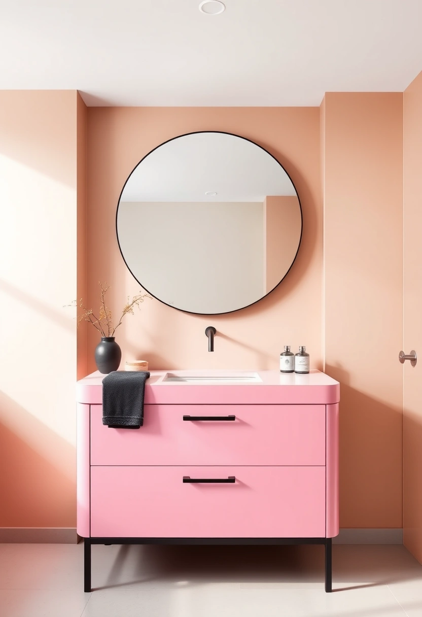 black and pink bathroom ideas 8