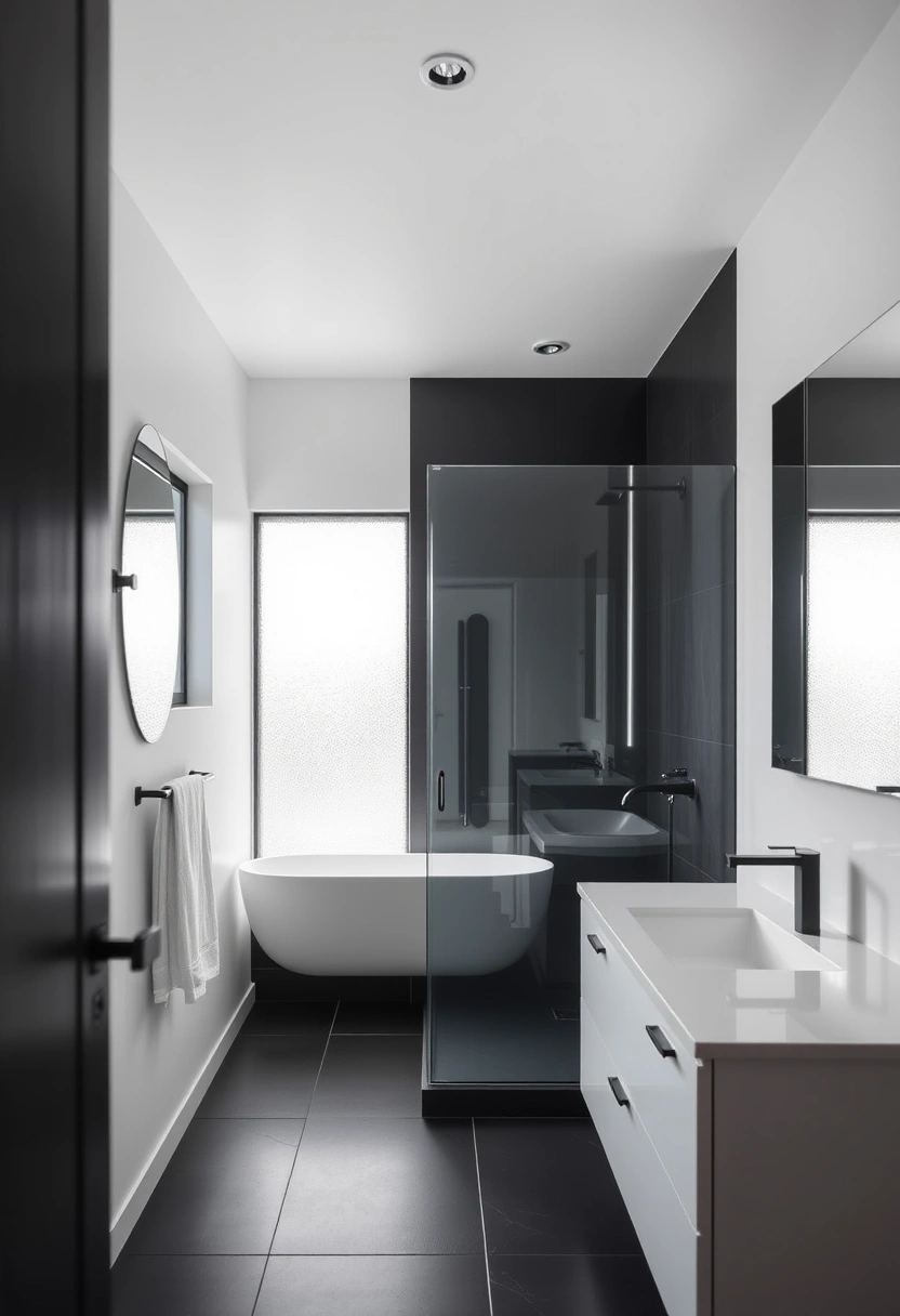 black and white bathroom ideas 20