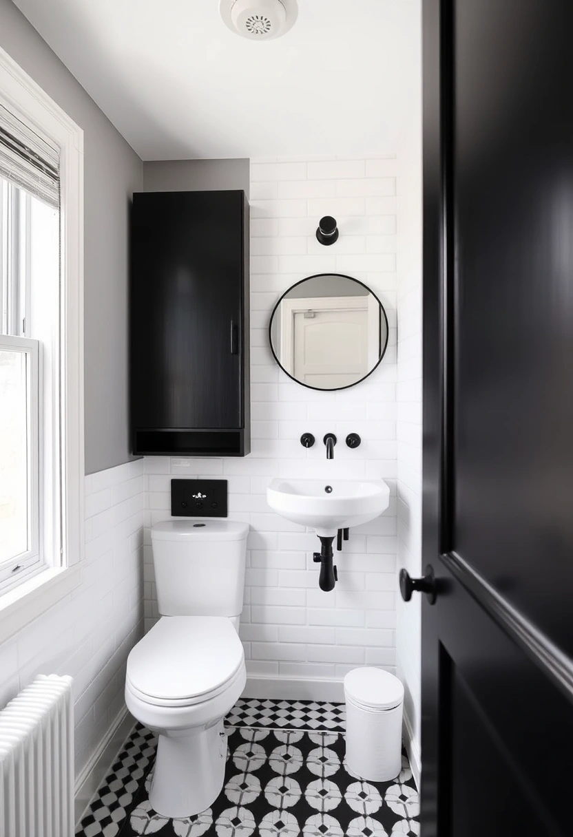 black and white bathroom ideas 9