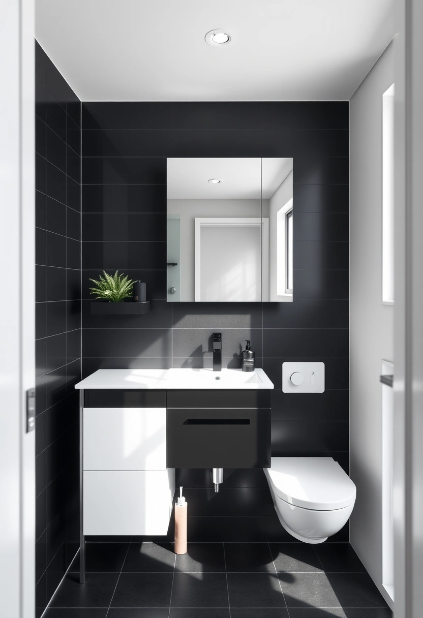 black and white bathroom ideas decor 10