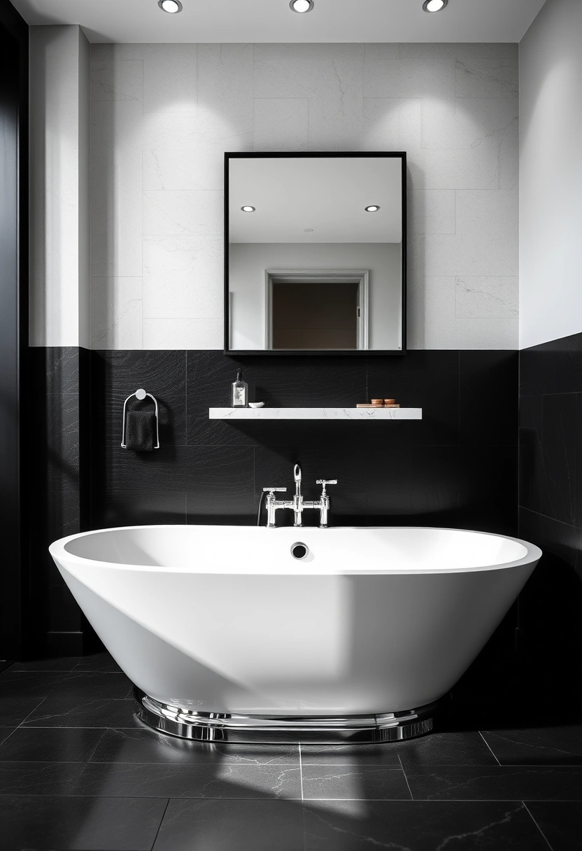 black and white bathroom ideas decor 2