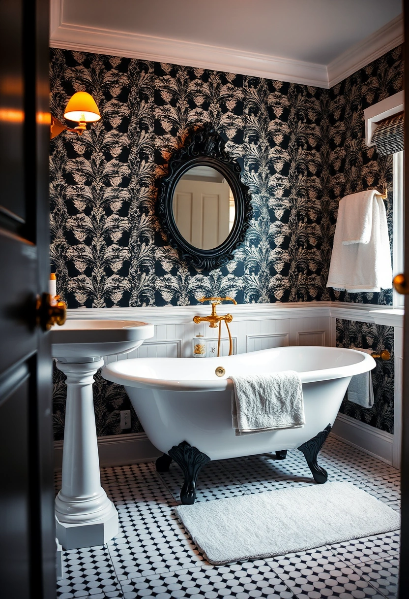 black and white bathroom ideas decor 4