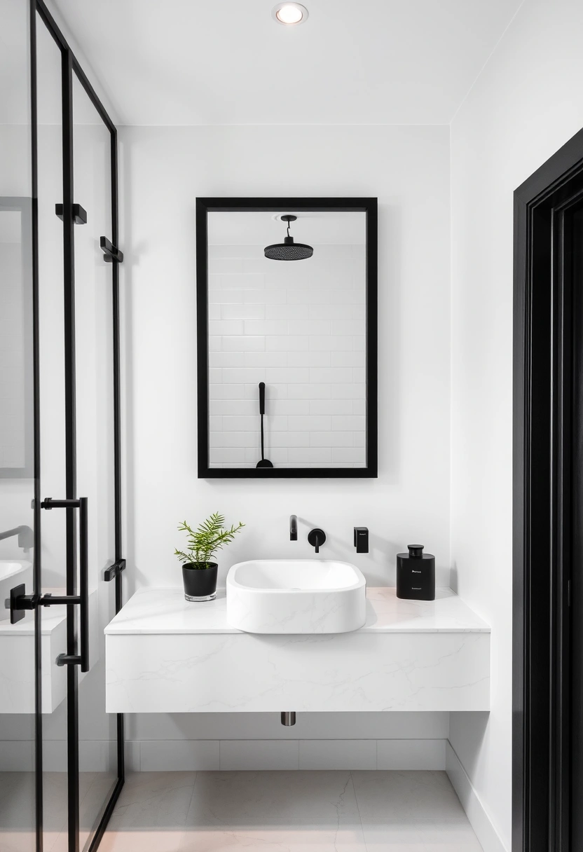 black and white bathroom ideas decor 7