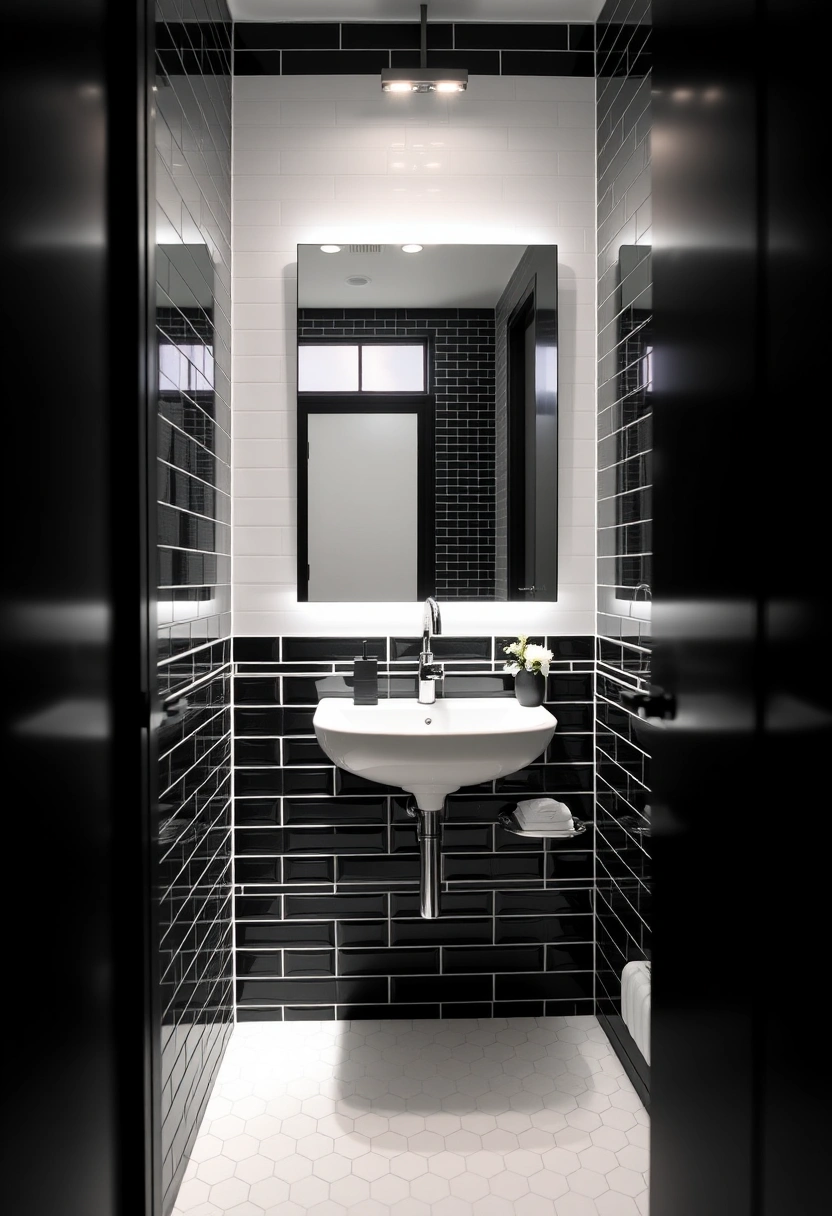 black and white small bathroom ideas 12