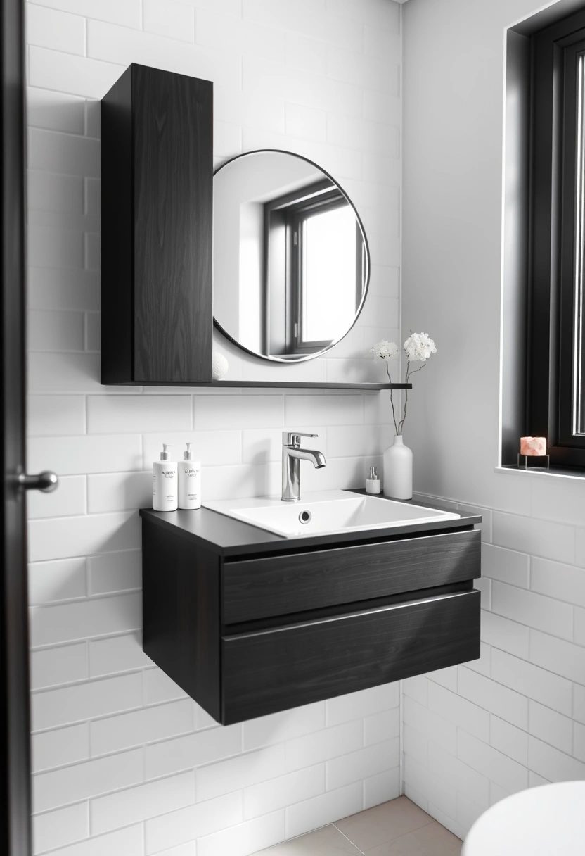 black and white small bathroom ideas 5