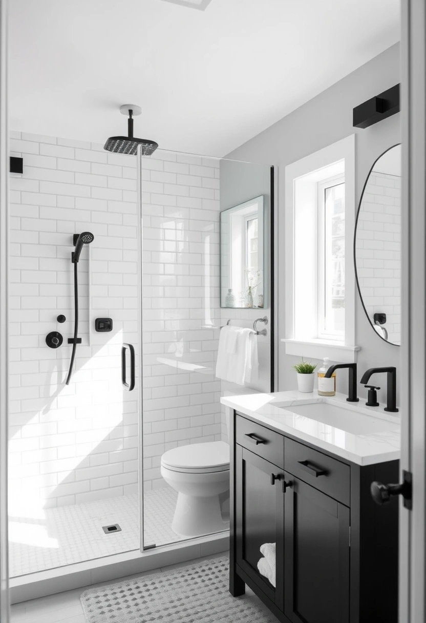 black and white small bathroom ideas 7