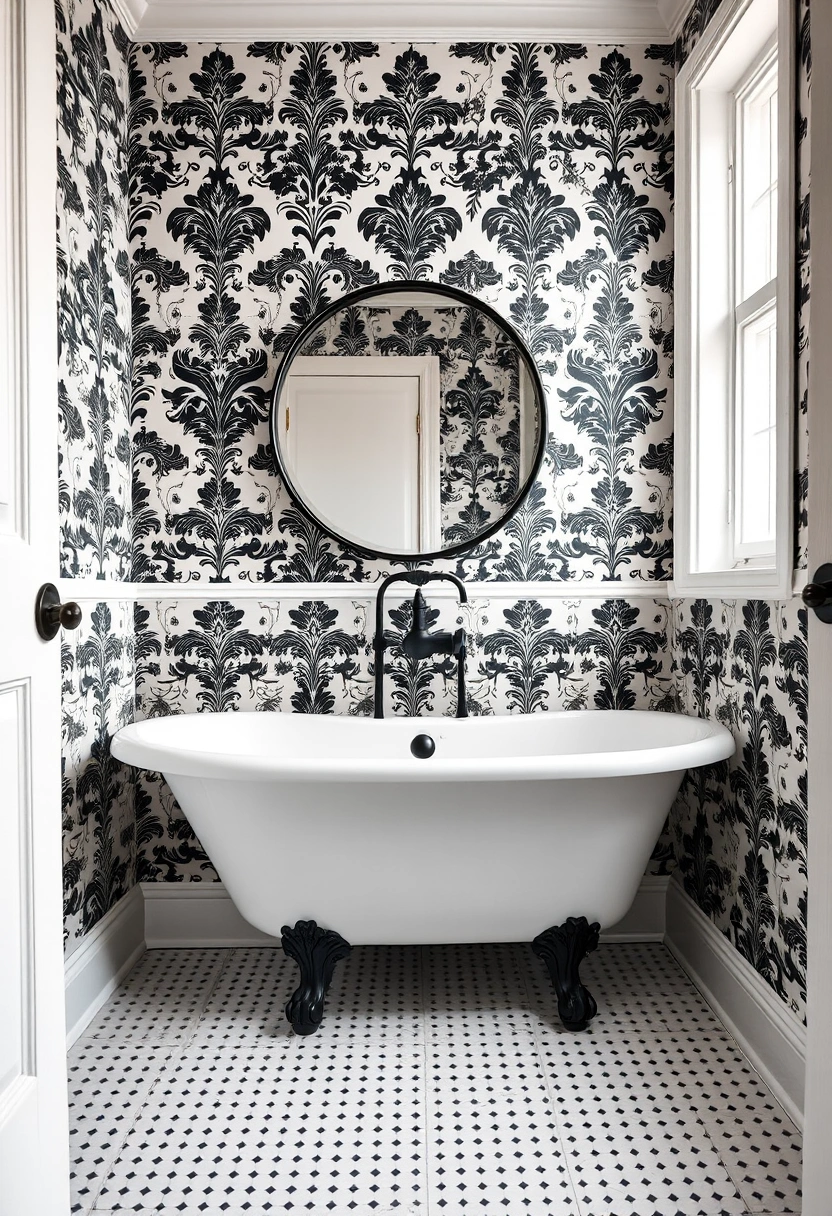 black and white small bathroom ideas 8