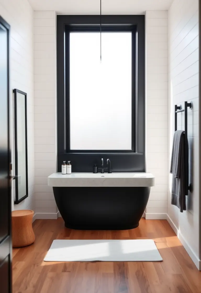 black bathroom decor ideas 1