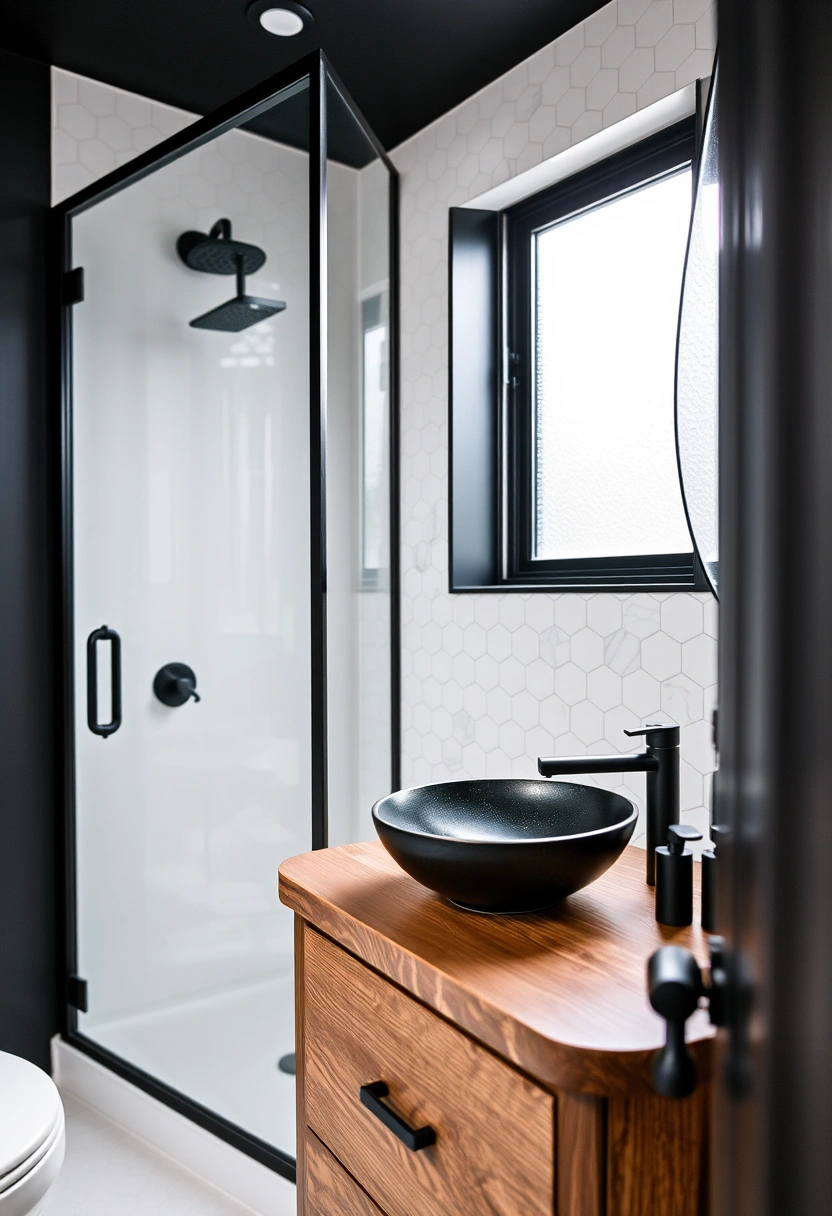 black bathroom decor ideas 5