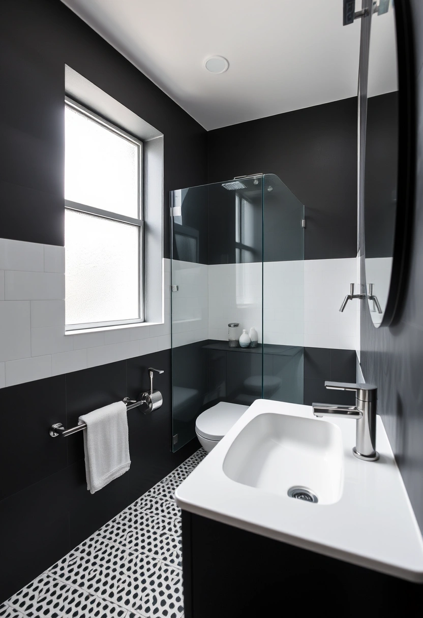 black white and grey bathroom ideas 15