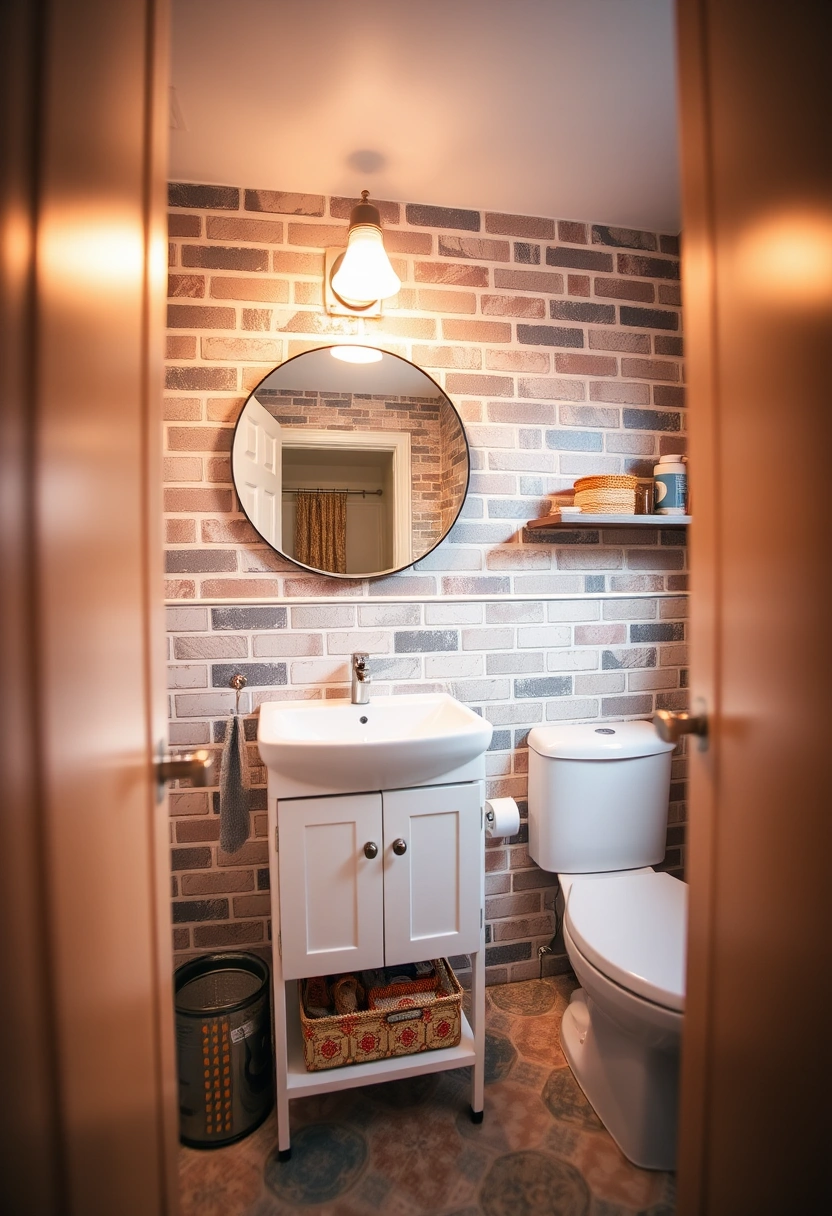 brick bathroom ideas 12