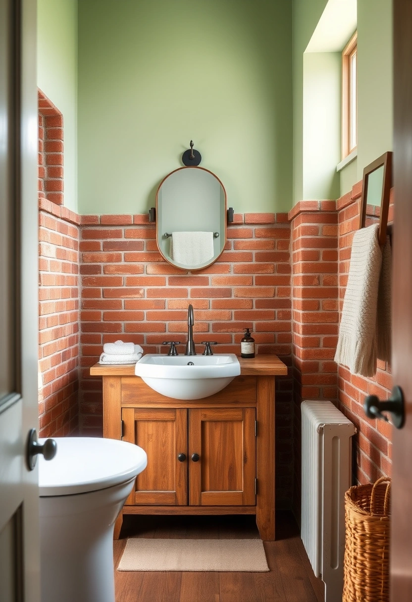 brick bathroom ideas 13