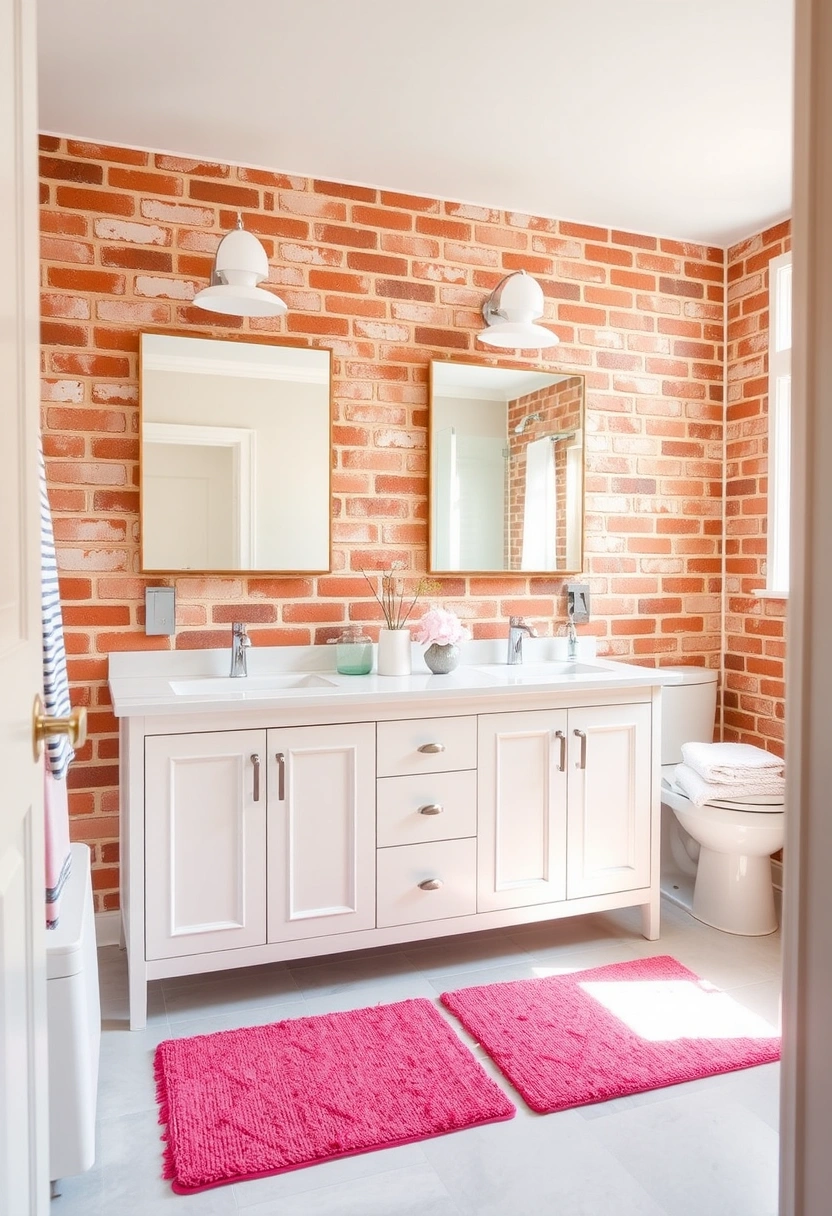 brick bathroom ideas 17