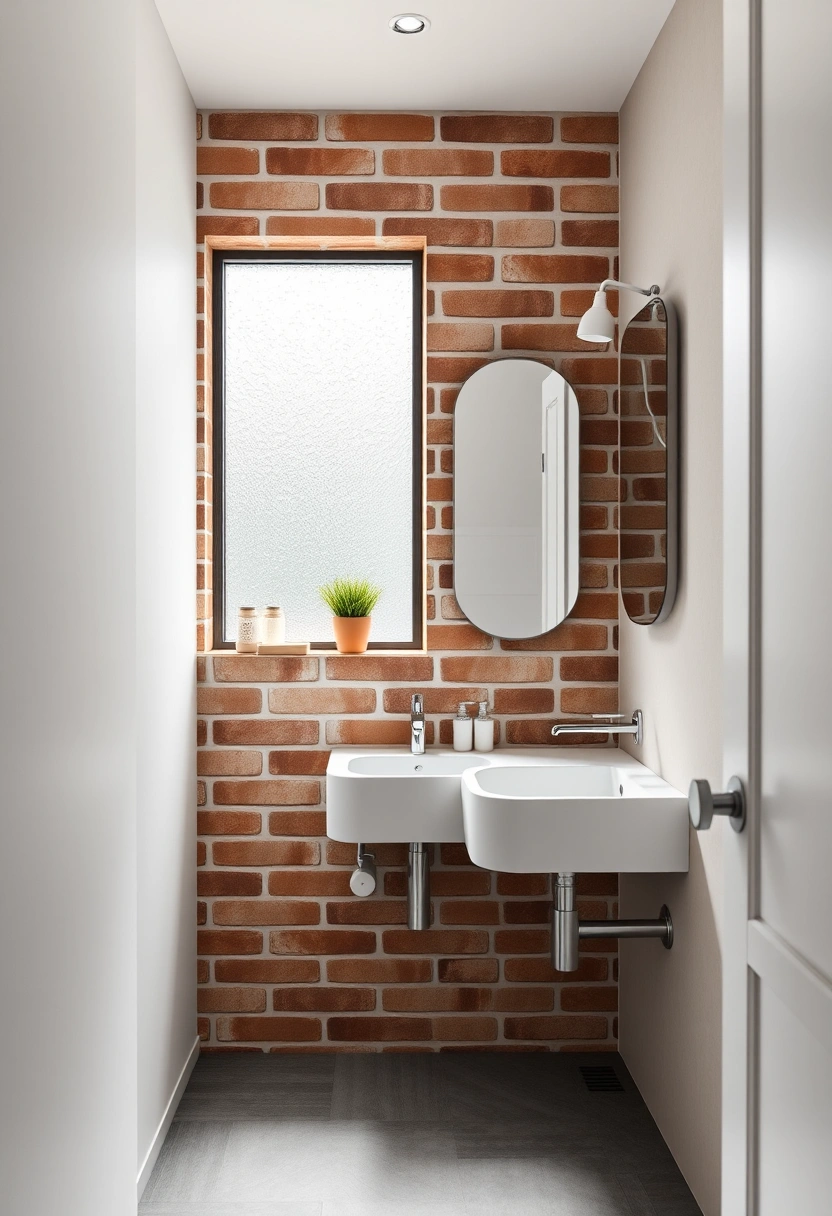 brick bathroom ideas 19