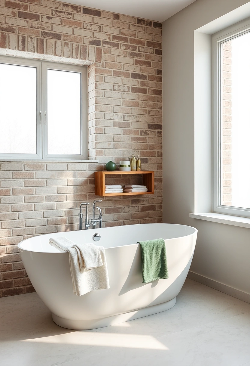 brick bathroom ideas 20