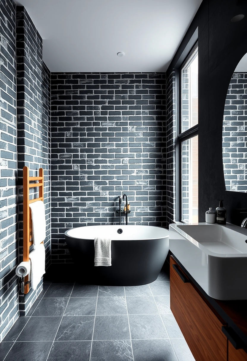 brick bathroom ideas 6